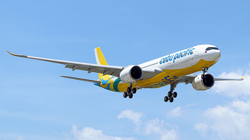 Cebu Pacific Aircraft going to Coron Palawan Philippines