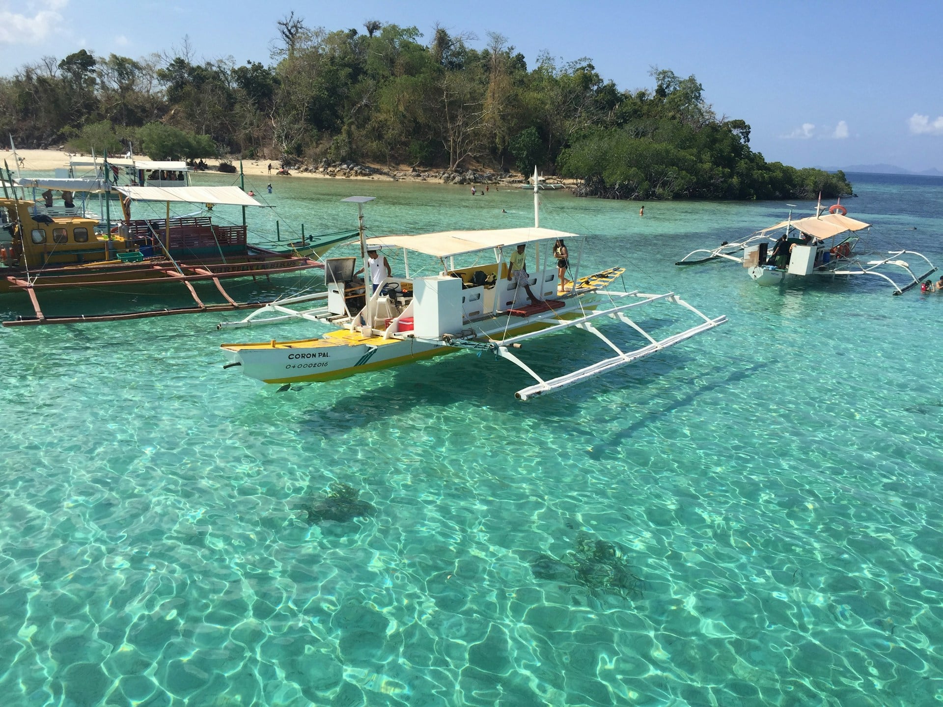 A watercraft in CYC beach Coron Palawan Philippines