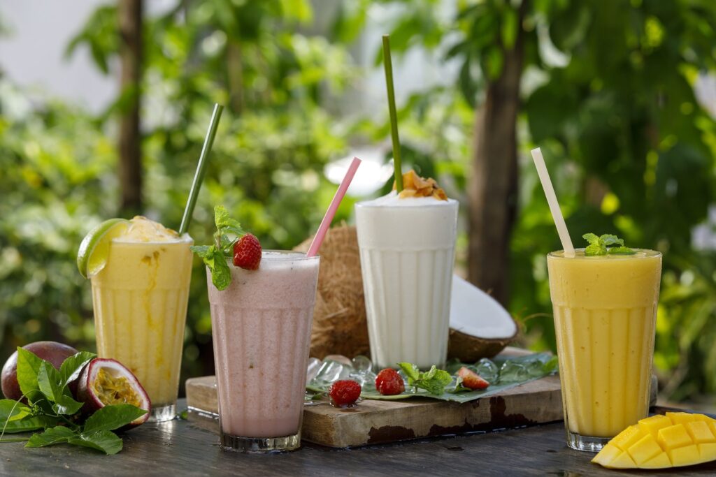 ice-cold fruit shakes in El Nido Palawan Philippines