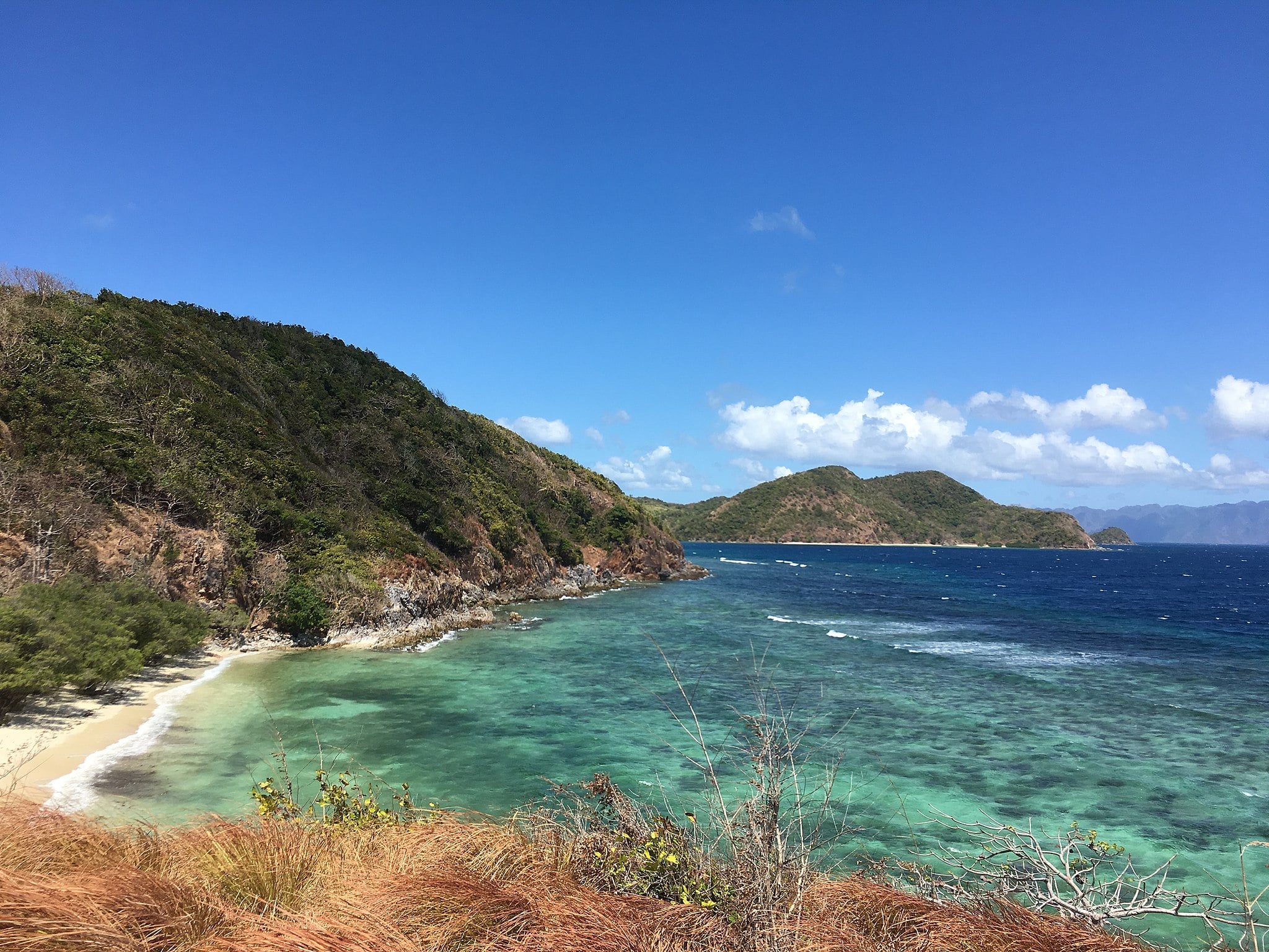 cliff view of Malcapuya Island in Coron Palawan Philippines