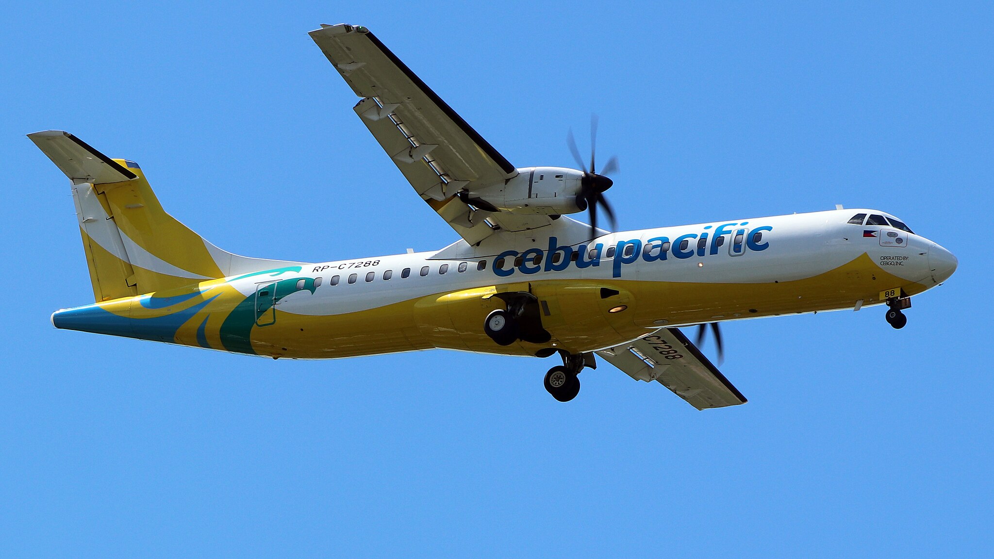 Cebgo (Cebu Pacific) aircraft flight from Mactan Cebu to San Vicente