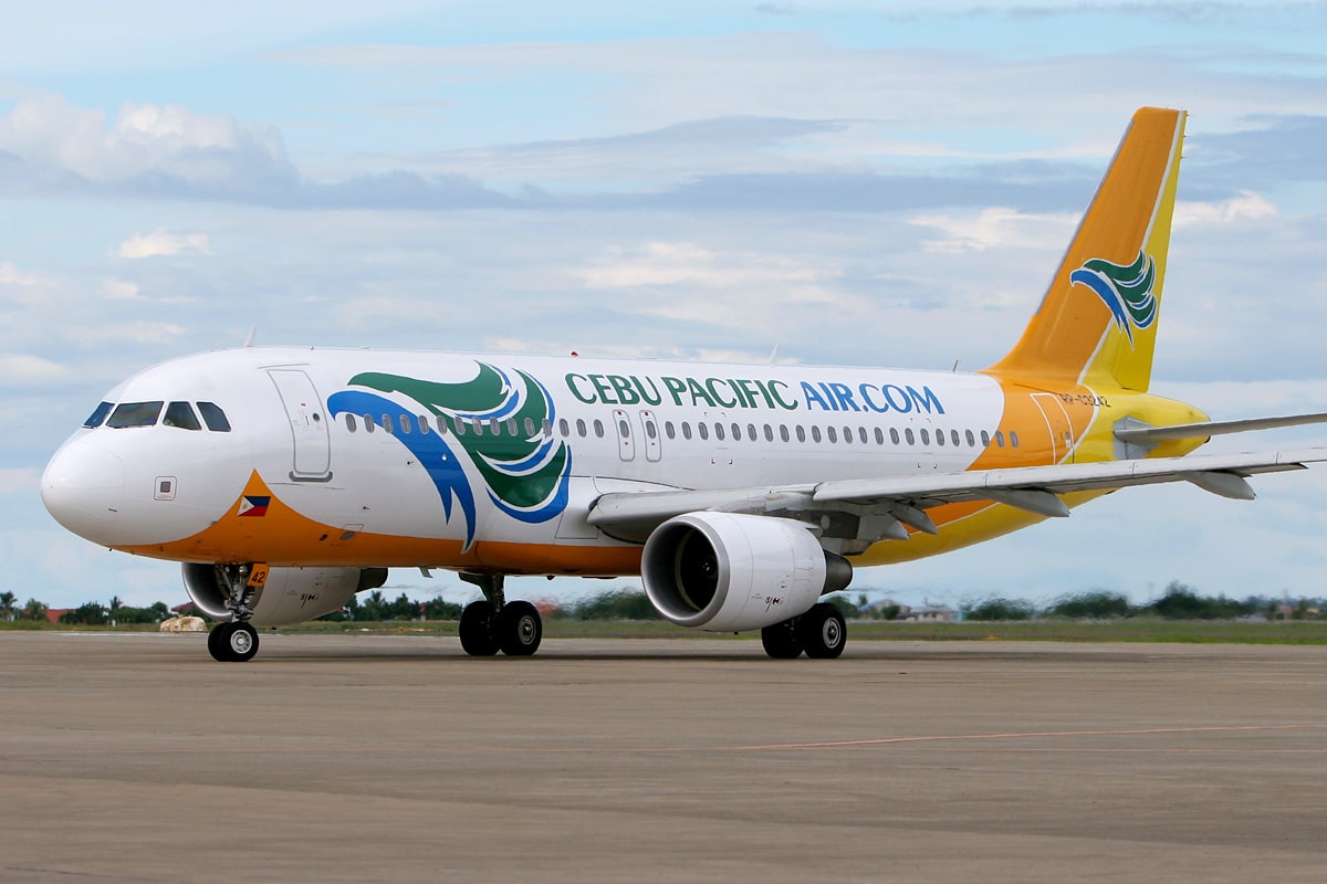 Cebu Pacific Air Airbus at Cebu Mactan Airport