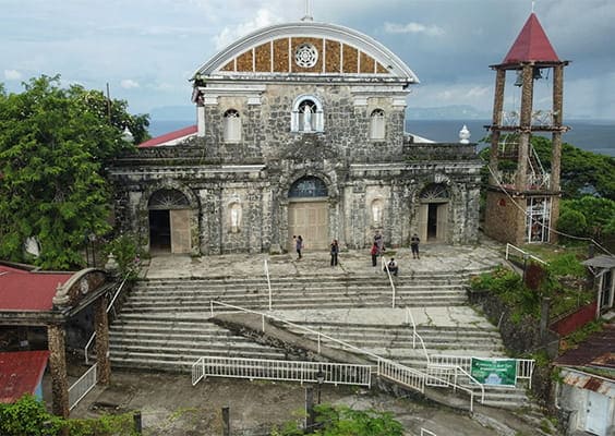 Front view of La Immaculada Concepcion Church, a historic church in Culion, Palawan